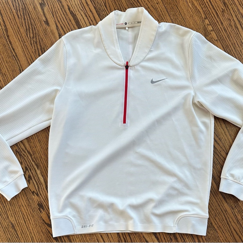 Nike Golf White and Red Pullover